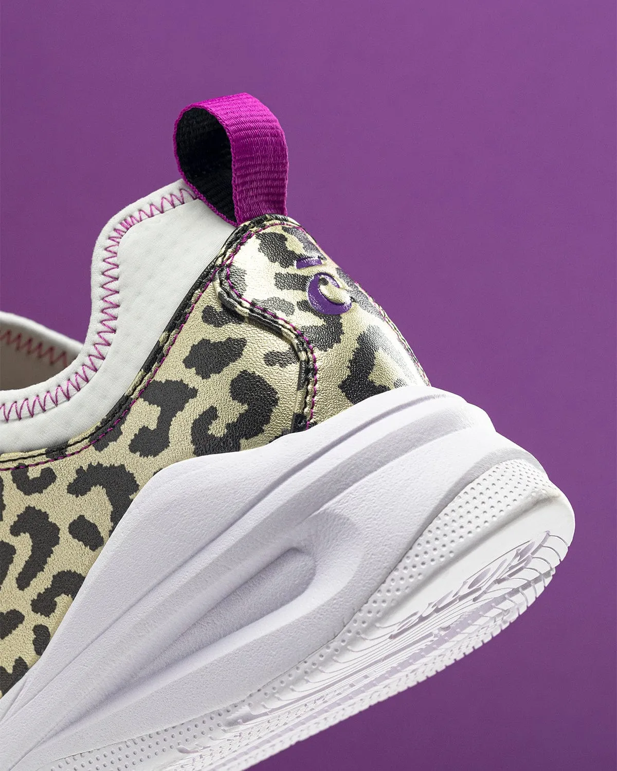 Women's Classic - White / Gold Leopard