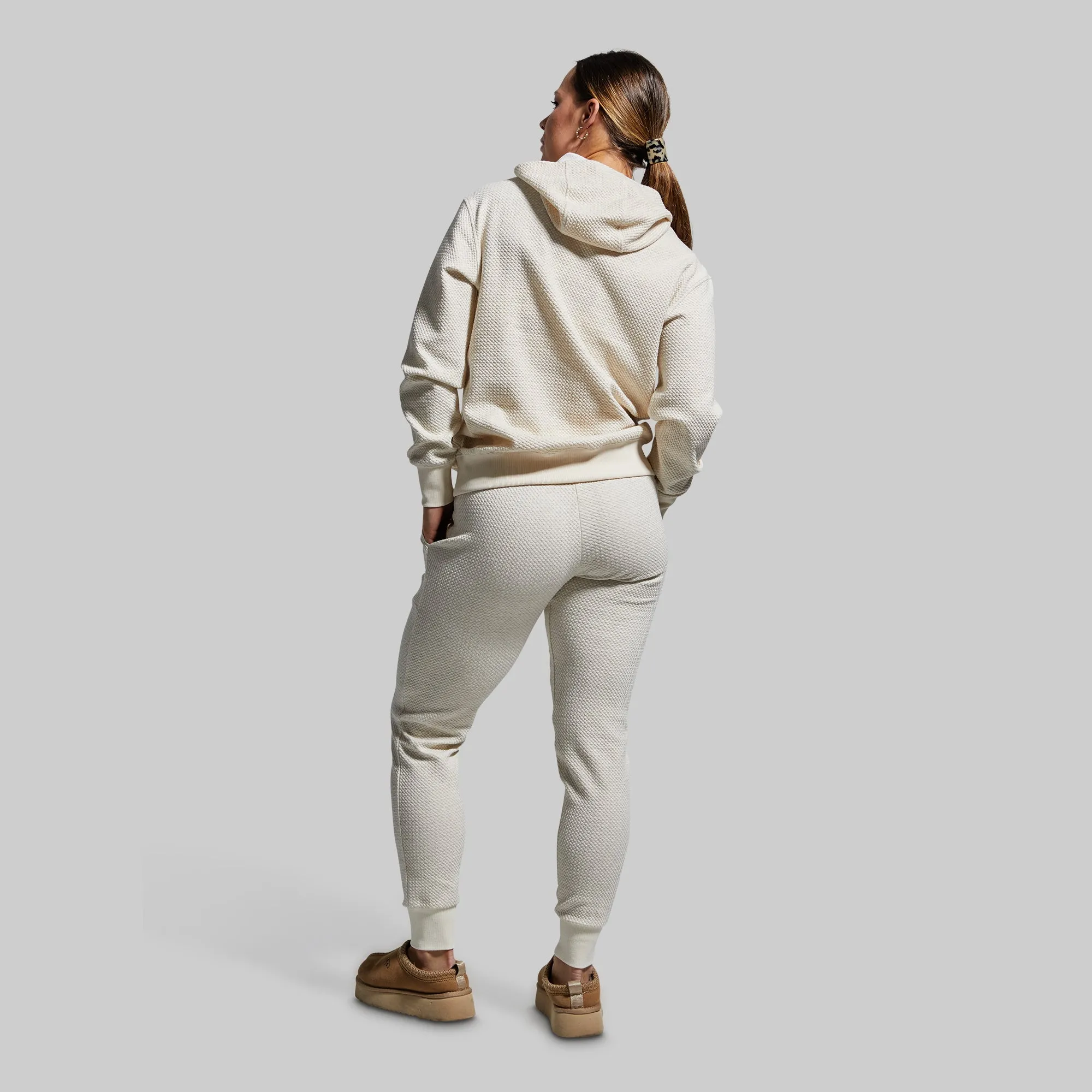 Women's Heather Oatmeal Cloud Jogger Set